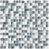 Bliss BSW58 Stone and Glass Square Mosaic Tiles