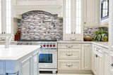Bliss Cappucino Stone and Glass Linear Mosaic Tiles - Rocky Point Tile - Glass and Mosaic Tile Store