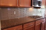 Elements Coral 2x12 Glass Subway Tiles - Rocky Point Tile - Glass and Mosaic Tile Store