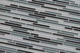 Tahoe Gray and White Linear Glass Mosaic Tile - Rocky Point Tile - Glass and Mosaic Tile Store