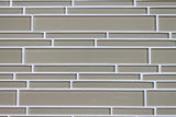 Beach Brown Linear Glass Mosaic Tile - Rocky Point Tile - Glass and Mosaic Tile Store