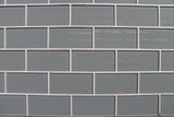Chimney Smoke Gray 3x6 Glass Subway Tiles - Rocky Point Tile - Glass and Mosaic Tile Store