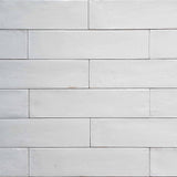 Look 2"x 9" Glazed Porcelain Subway Tiles - Bianco Glossy