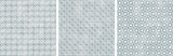 Melody 8" x 8" Glazed Porcelain Patterned Tiles - Blue and White Blend