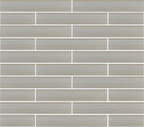 Country Cottage Light Taupe 2x12 Glass Subway Tiles