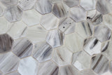 Driftwood Recycled Hexagon Glass Mosaic Tile - Rocky Point Tile - Glass and Mosaic Tile Store