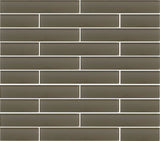Manhattan Taupe Brown 2x12 Glass Subway Tiles - Rocky Point Tile - Glass and Mosaic Tile Store