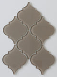 Manhattan Taupe Brown Arabesque Glass Mosaic Tiles - Rocky Point Tile - Glass and Mosaic Tile Store