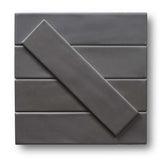 10 Sq Ft Boxes of Tencer Gradient 3" x 12" Glazed Ceramic Subway Tiles - Matte Black