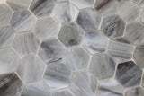 River Rock Recycled Hexagon Glass Mosaic Tile - Rocky Point Tile - Glass and Mosaic Tile Store