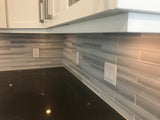 Vail Hand Painted 2x12 Glass Subway Tiles