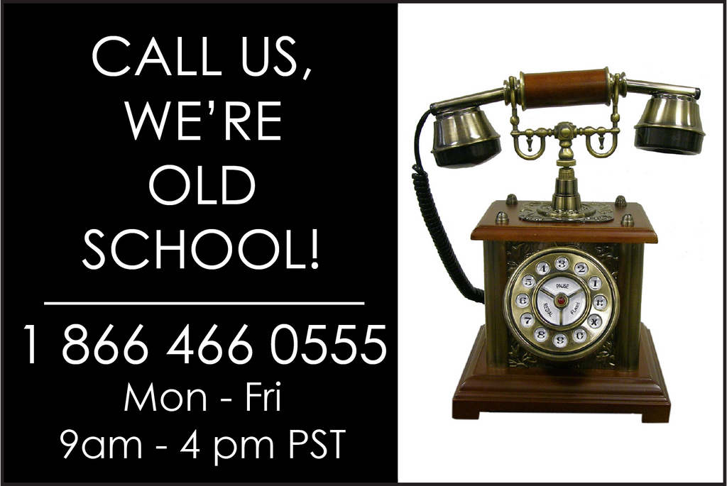 Got questions? We've got answers! Please call us at 1(866)466-0555