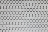 Glazed Porcelain Hexagon Mosaic Tiles - 1 Inch White Tiles - 8.15 Sq Ft Box - Rocky Point Tile - Glass and Mosaic Tile Store