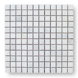 Bianco Carrara Marble 1x1 Square Mosaic Tiles