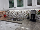 New Amsterdam Brushed Aluminum 2 Inch Hexagon Mosaic Tiles - Rocky Point Tile - Glass and Mosaic Tile Store
