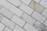 2 x 4 Calacatta Gold Marble Subway Tiles - Rocky Point Tile - Glass and Mosaic Tile Store