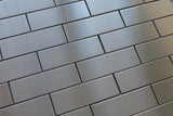 Stainless Steel 2x6 Brick Mosaic Tiles
