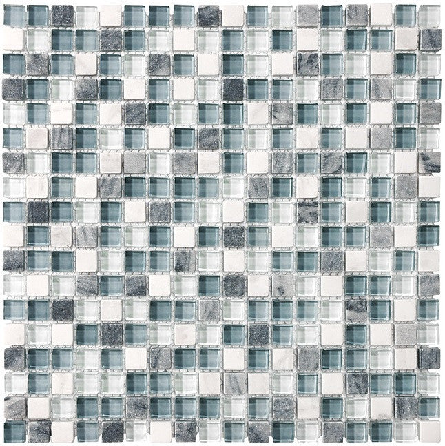 Bliss BSW58 Stone and Glass Square Mosaic Tiles - Rocky Point Tile - Glass and Mosaic Tile Store