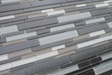 Feel Series Argento Textured Strip Mosaic Tiles - Rocky Point Tile - Glass and Mosaic Tile Store