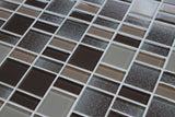 Fusion Brown Glass Mosaic Tiles - Rocky Point Tile - Glass and Mosaic Tile Store
