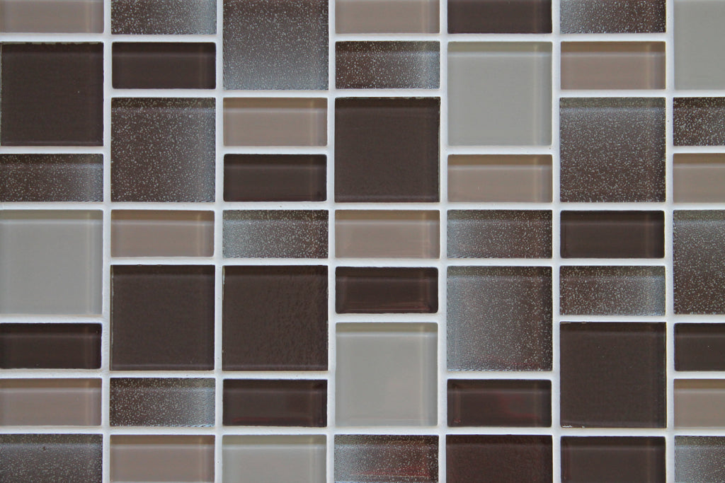 Fusion Brown Glass Mosaic Tiles - Rocky Point Tile - Glass and Mosaic Tile Store