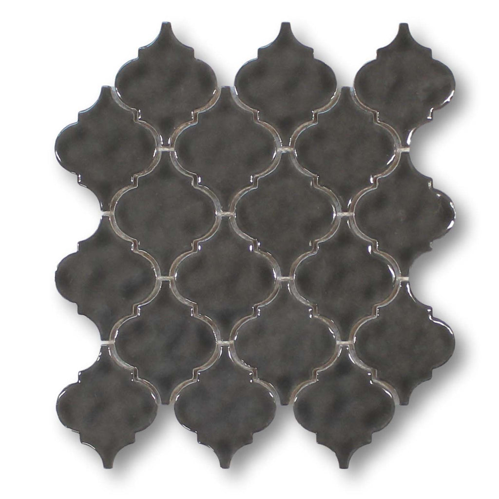 Ceramic Arabesque Mosaic Tiles - Ash