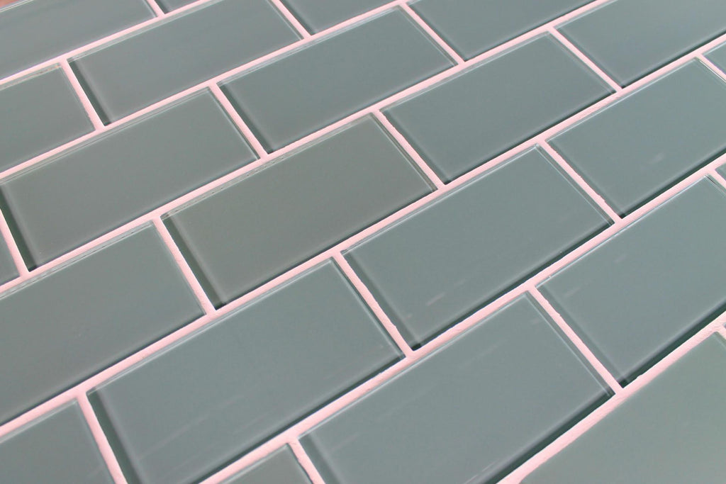Seaside Blue 3x6 Glass Subway Tiles - Rocky Point Tile - Glass and Mosaic Tile Store