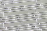 Sheep's Wool Beige Linear Glass Mosaic Tile - Rocky Point Tile - Glass and Mosaic Tile Store