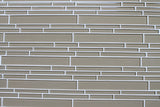 Beach Brown Linear Glass Mosaic Tile - Rocky Point Tile - Glass and Mosaic Tile Store