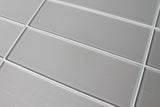 Country Cottage Light Taupe 4x12 Glass Subway Tiles - Rocky Point Tile - Glass and Mosaic Tile Store