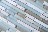 Bliss Spa Stone and Glass Linear Mosaic Tiles - Rocky Point Tile - Glass and Mosaic Tile Store
