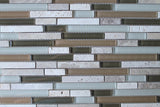 Bliss Bamboo Stone and Glass Linear Mosaic Tiles - Rocky Point Tile - Glass and Mosaic Tile Store