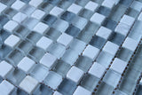 Bliss Iceland Stone and Glass Square Mosaic Tiles - Rocky Point Tile - Glass and Mosaic Tile Store