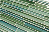 Rip Curl Hand Painted Linear Glass Mosaic Tiles - Rocky Point Tile - Glass and Mosaic Tile Store