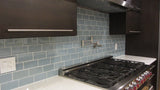 Jasper Blue Gray 3x6 Glass Subway Tiles - Rocky Point Tile - Glass and Mosaic Tile Store