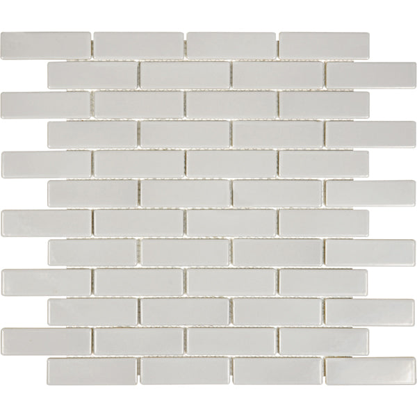 Mosaico Soho Warm Gray 1x3 Mini Brick Mosaic Tile