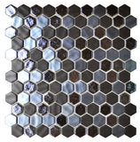 1 Inch Brown Hexagon Mosaic Tiles - Rocky Point Tile - Glass and Mosaic Tile Store