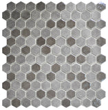 1 Inch Taupe Hexagon Mosaic Tiles