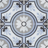 Reverie Porcelain 8" x 8" Patterned Floor Tiles - Decor 8