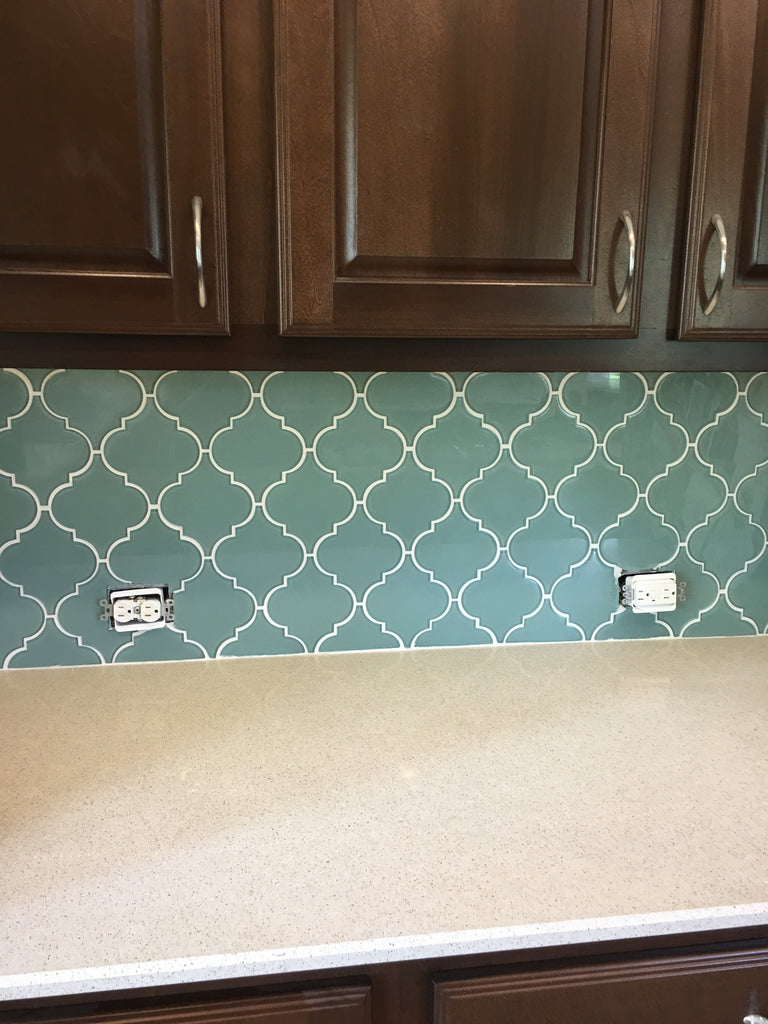 Seaside Arabesque Glass Mosaic Tiles - Rocky Point Tile - Glass and Mosaic Tile Store