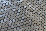 Stainless Steel Penny Round Mosaic Tiles - Rocky Point Tile - Glass and Mosaic Tile Store