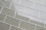 Straw 3x6 Glass Subway Tiles - Rocky Point Tile - Glass and Mosaic Tile Store