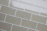 Straw 3x6 Glass Subway Tiles - Rocky Point Tile - Glass and Mosaic Tile Store