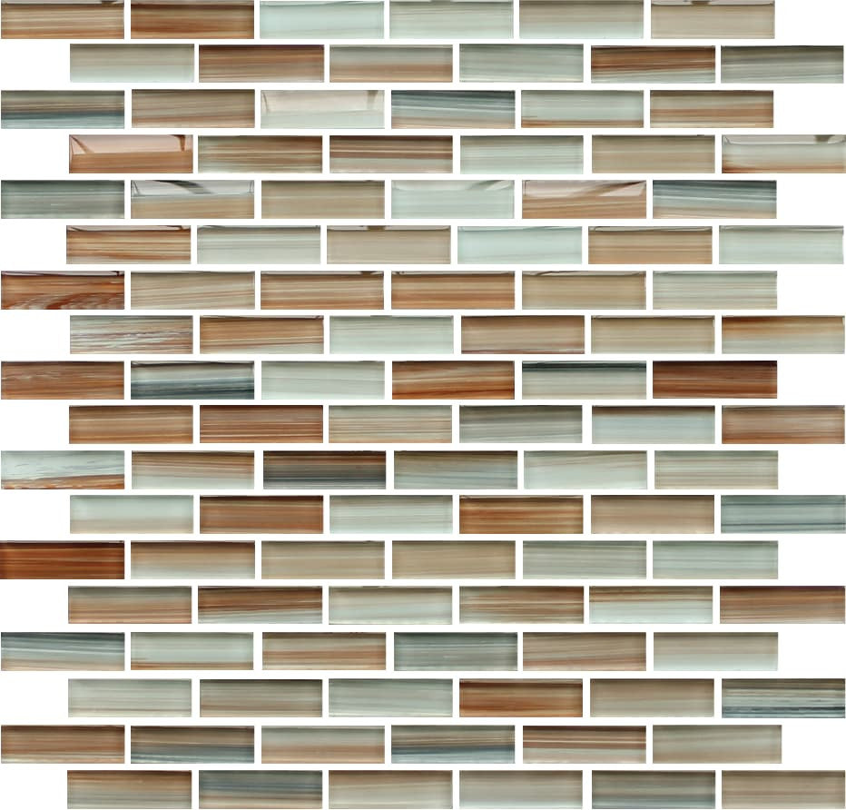 Sunset Beach Hand Painted Glass Subway Mosaic Tiles - Rocky Point Tile - Glass and Mosaic Tile Store