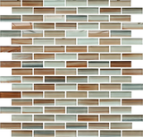 Hand Painted Glass Mosaic Subway Tiles Combo Pack