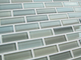 Reflections Hand Painted Glass Mosaic Subway Tile - Rocky Point Tile - Glass and Mosaic Tile Store