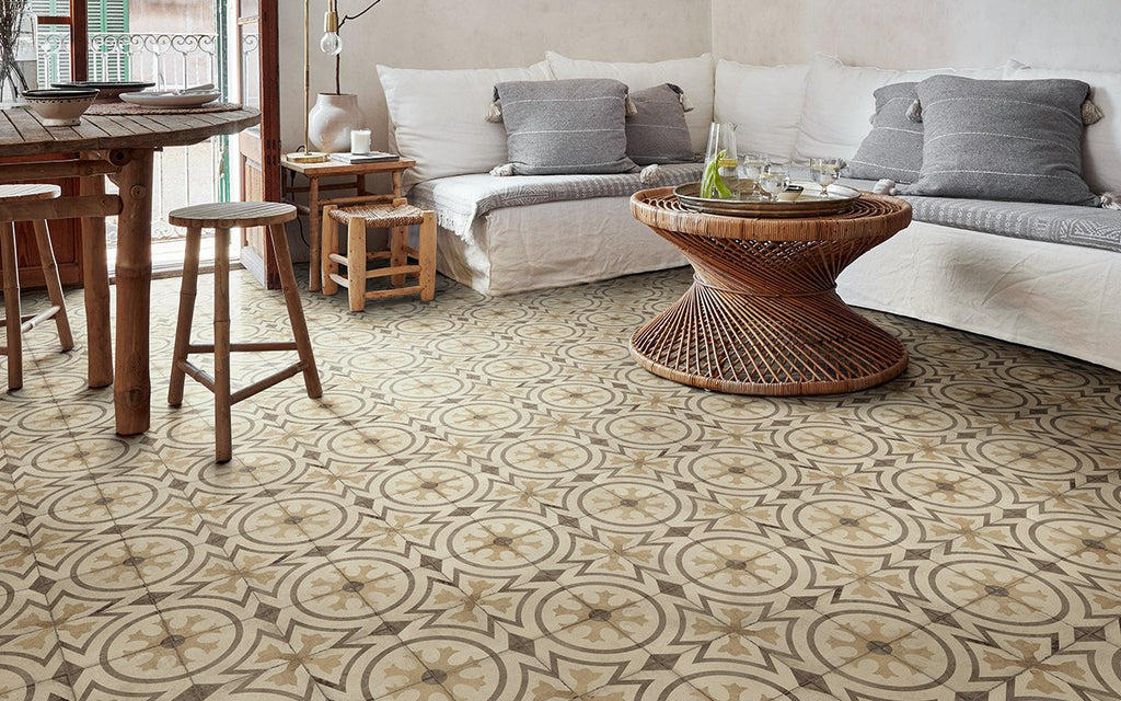 Ambra 4 Decor - Ottocento 8x8 Encaustic Look Tiles