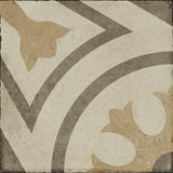 Ambra 5 Decor - Ottocento 8x8 Encaustic Look Tiles