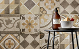 Ambra 7 Decor - Ottocento 8x8 Encaustic Look Tiles