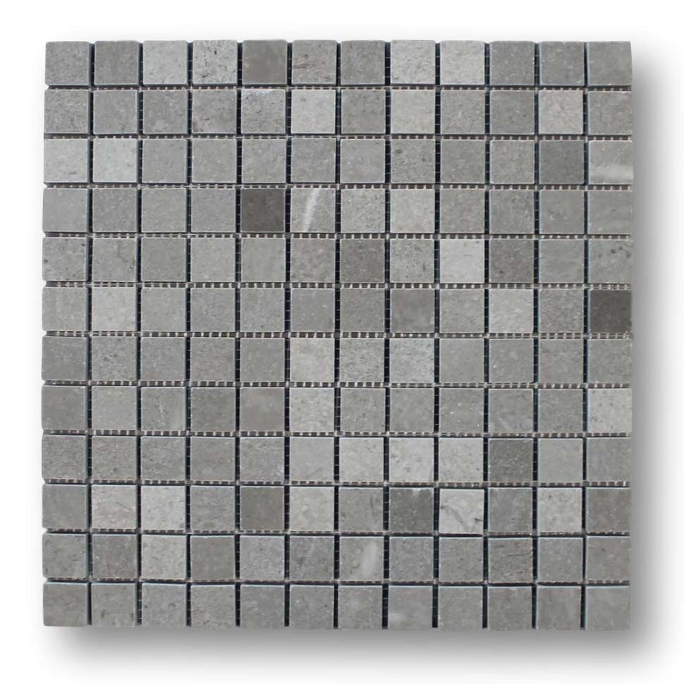 Arctic Gray 1x1 Square Marble Mosaic Tiles